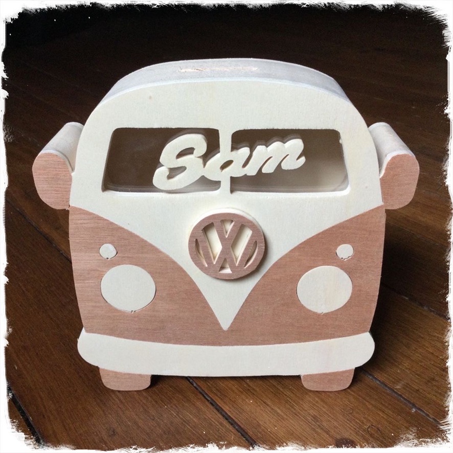 tirelire en bois personnalisable